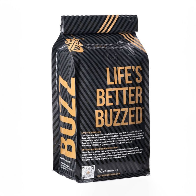 slide 4 of 5, Better Buzz Coffee Buzz Life Blend Medium Roast - 12oz, 12 oz