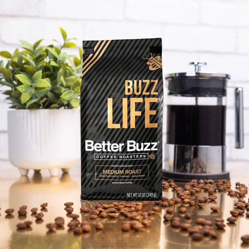slide 5 of 5, Better Buzz Coffee Buzz Life Blend Medium Roast - 12oz, 12 oz