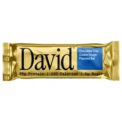 DAVID Chocolate Chip Cookie Dough Flavored Bar 2.19 oz