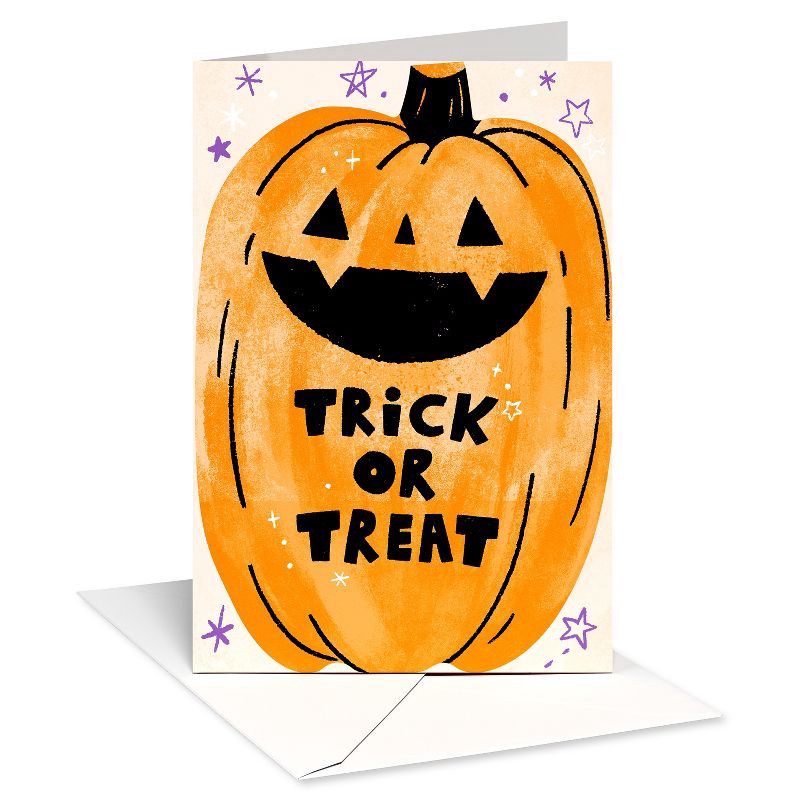 slide 1 of 3, American Greetings Halloween Card for Kids' Trick or Treat, 1 ct
