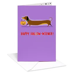 American Greetings Halloween Card Happy Hallow-wiener
