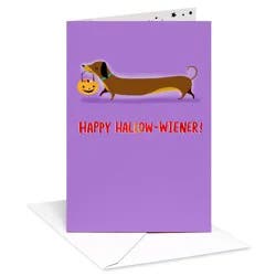 American Greetings Halloween Card Happy Hallow-wiener
