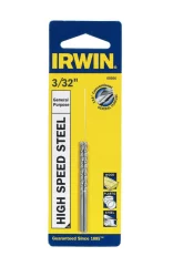 IrwinL High Speed Steel Drill Bit, 3/32 in. x 2-1/4 in.