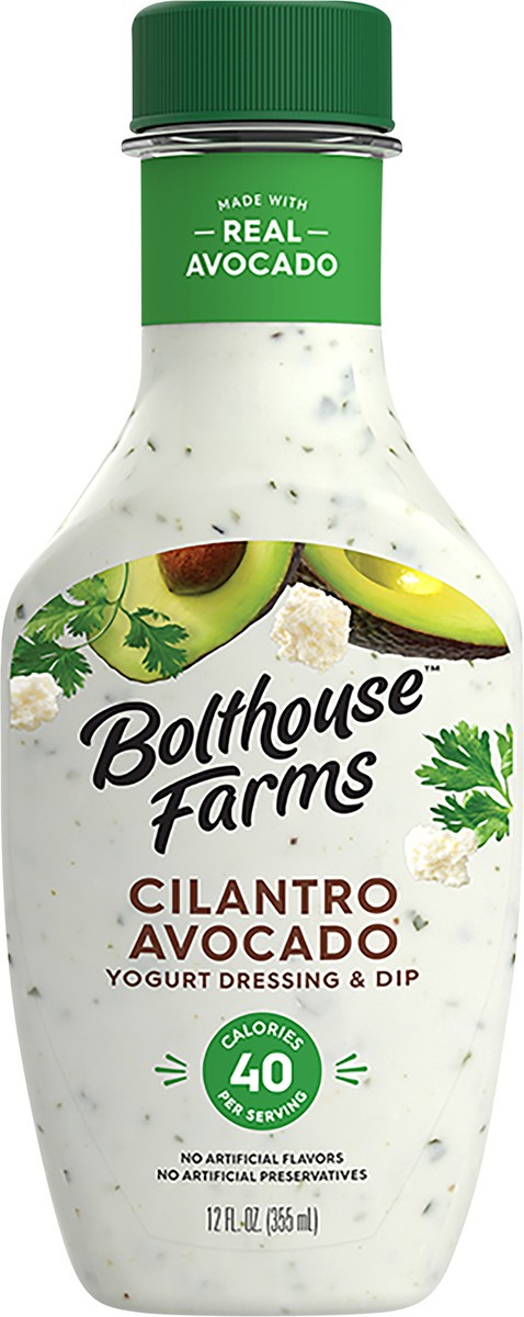 slide 7 of 9, Bolthouse Farms Cilantro Avocado Yogurt Dressing & Dip 12 fl oz, 12 fl oz