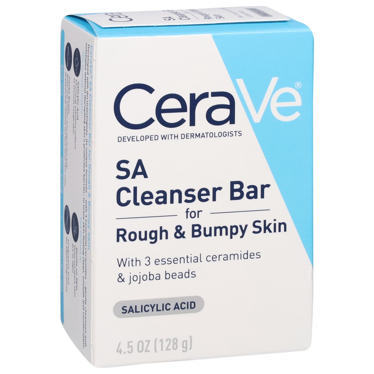 slide 4 of 9, CeraVe Salicylic Acid SA Cleanser Bar 4.5 oz, 4.5 oz