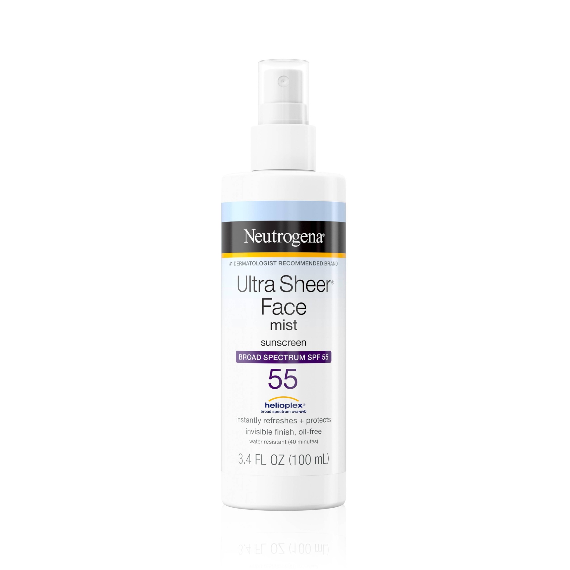 slide 1 of 1, Neutrogena Ultra Sheer Face Mist - SPF, 55 x 3.4 fl oz