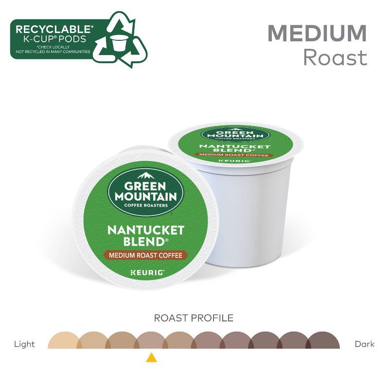 slide 3 of 11, Green Mountain Coffee Nantucket Blend Coffee Pods - Medium Roast - 60ct/19.8oz, 60 ct, 19.8 oz