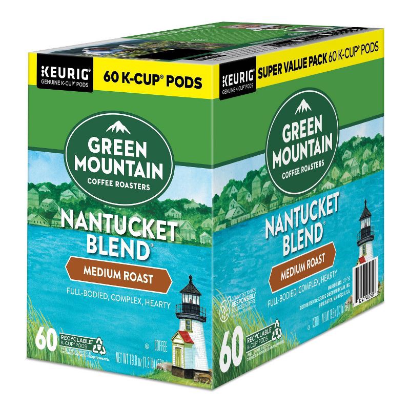 slide 10 of 11, Green Mountain Coffee Nantucket Blend Coffee Pods - Medium Roast - 60ct/19.8oz, 60 ct, 19.8 oz