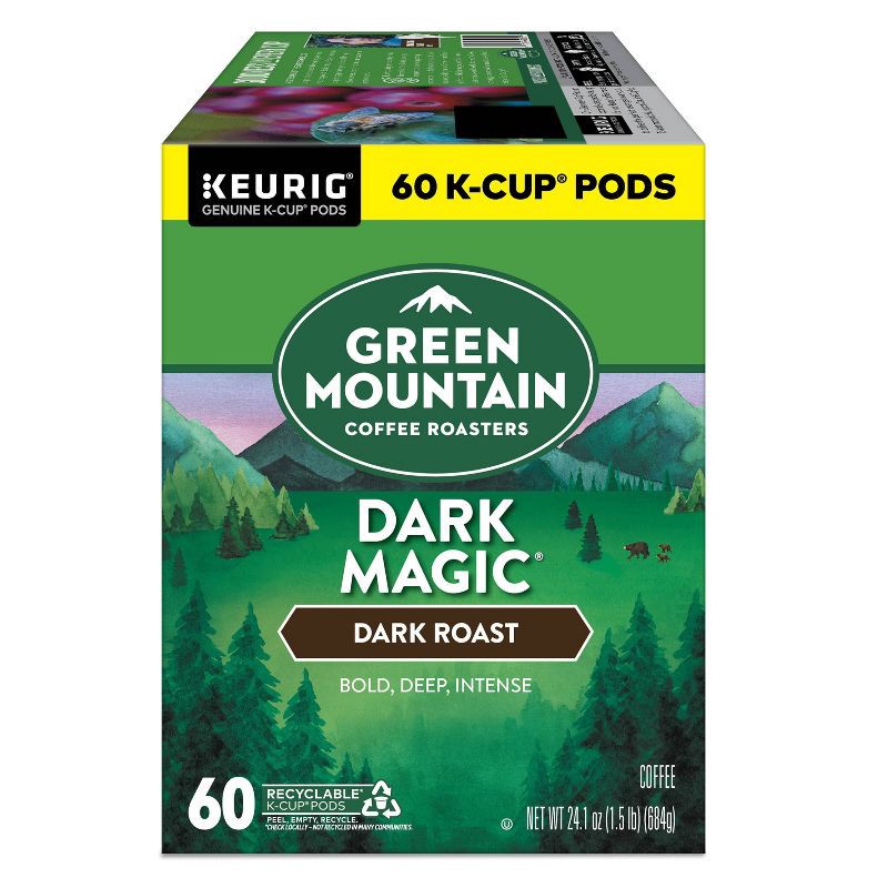 slide 8 of 11, Green Mountain Dark Magic Dark Roast Coffee Keurig K-Cup Pods - 60ct/24.1oz, 60 ct, 24.1 oz