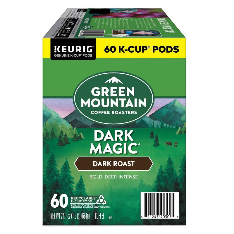 slide 11 of 11, Green Mountain Dark Magic Dark Roast Coffee Keurig K-Cup Pods - 60ct/24.1oz, 60 ct, 24.1 oz