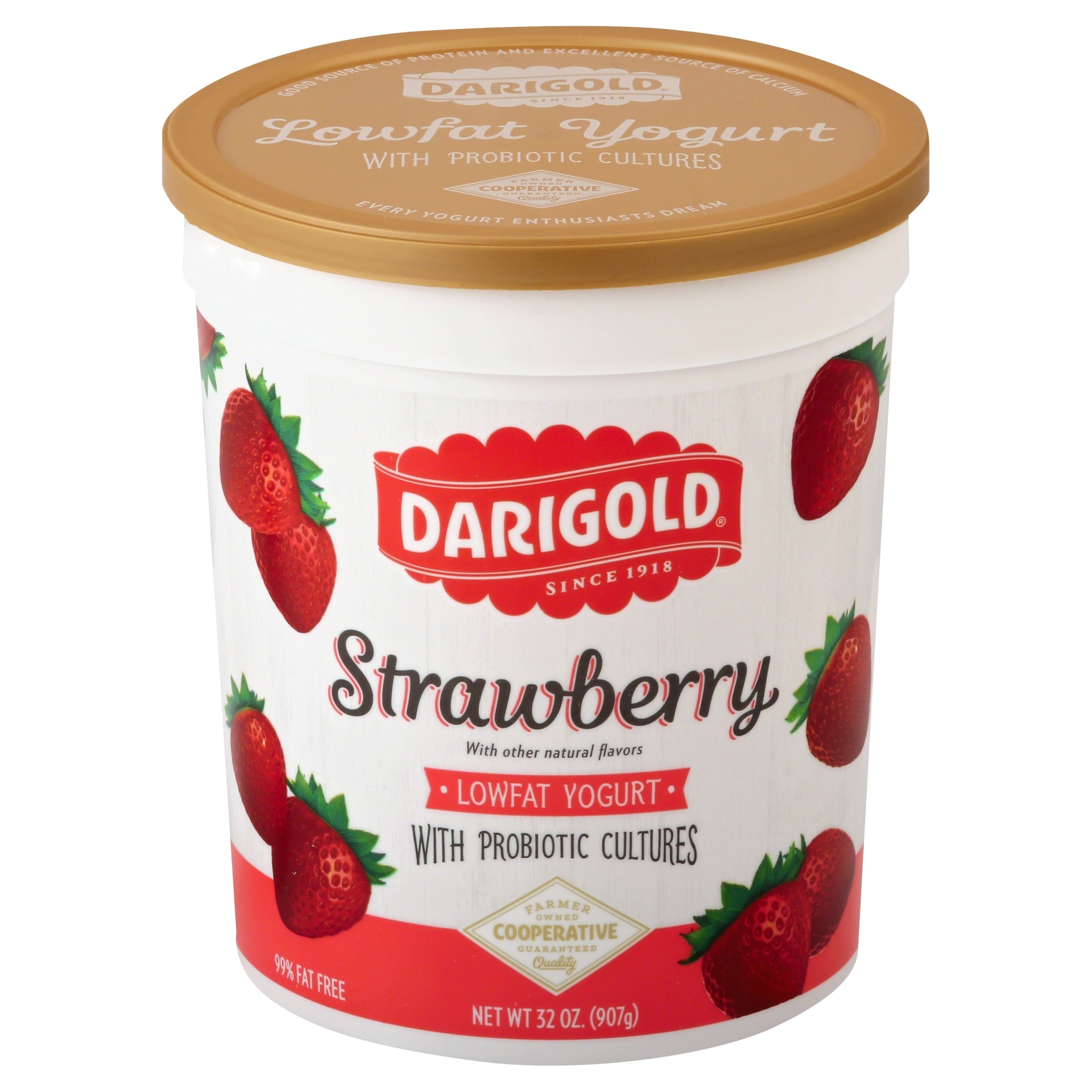 slide 1 of 6, Darigold Yogurt Strawberry, 32 oz