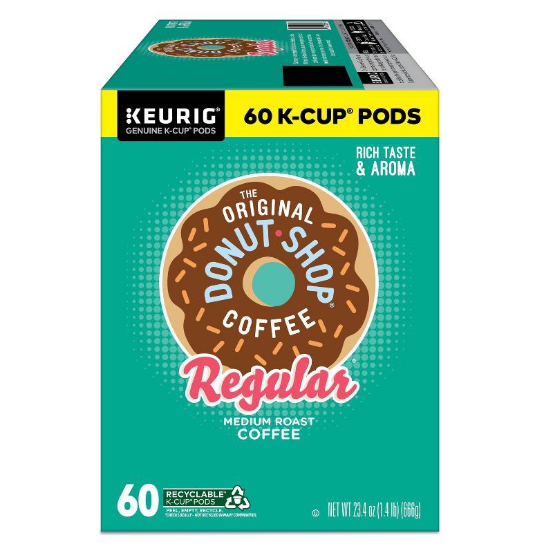 slide 13 of 17, The Original Donut Shop Regular Coffee Pods - Medium Roast - 60ct/23.4oz, 60 ct, 23.4 oz