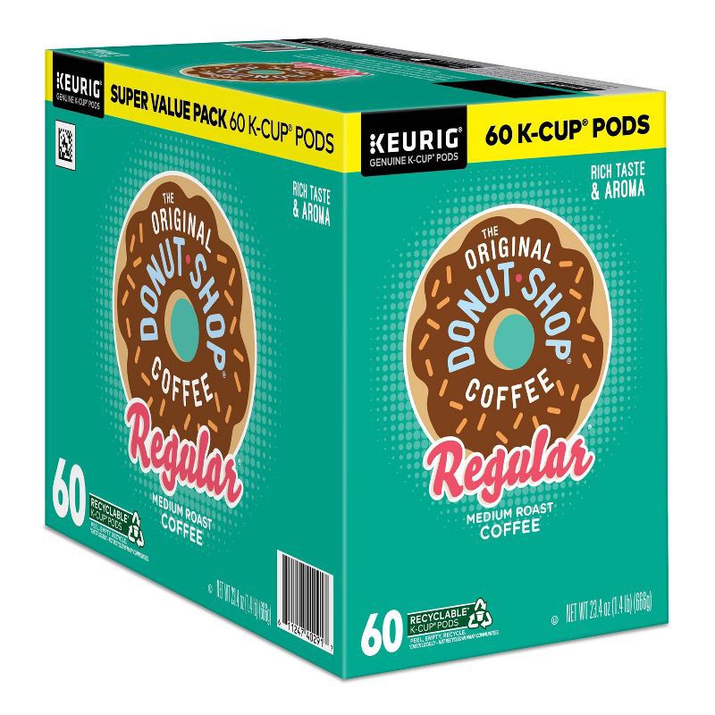 slide 15 of 17, The Original Donut Shop Regular Coffee Pods - Medium Roast - 60ct/23.4oz, 60 ct, 23.4 oz