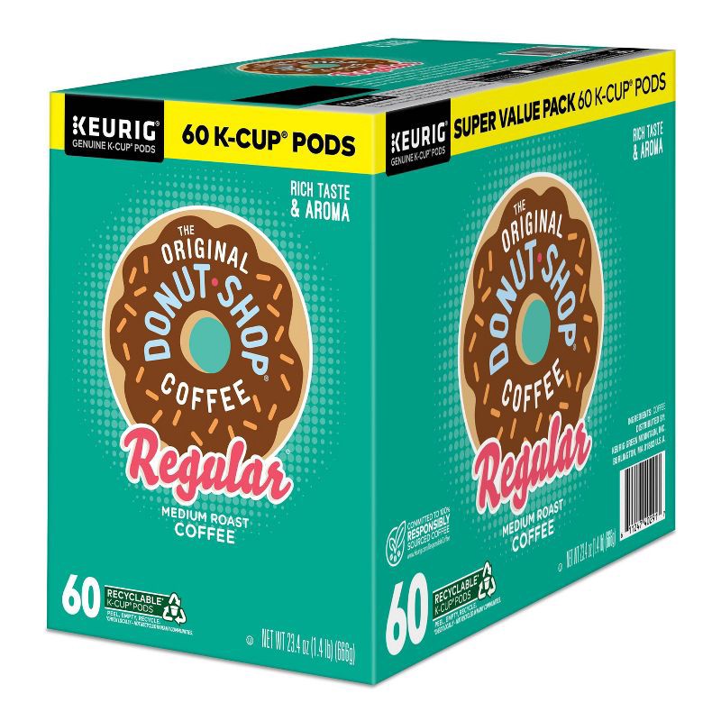 slide 16 of 17, The Original Donut Shop Regular Coffee Pods - Medium Roast - 60ct/23.4oz, 60 ct, 23.4 oz