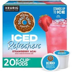 The Original Donut Shop Strawberry Acai Keurig K-Cup Iced Refresher Pods - 20ct
