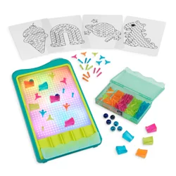 BATTAT B. toys Light-Up Marble Drop Illuminated Peg Board & Marble Run