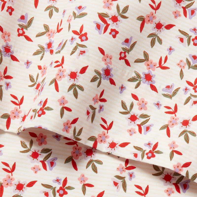 slide 3 of 4, Twin Ditzy Flower Kids' Cotton Sheet Set - Pillowfort™, 1 ct