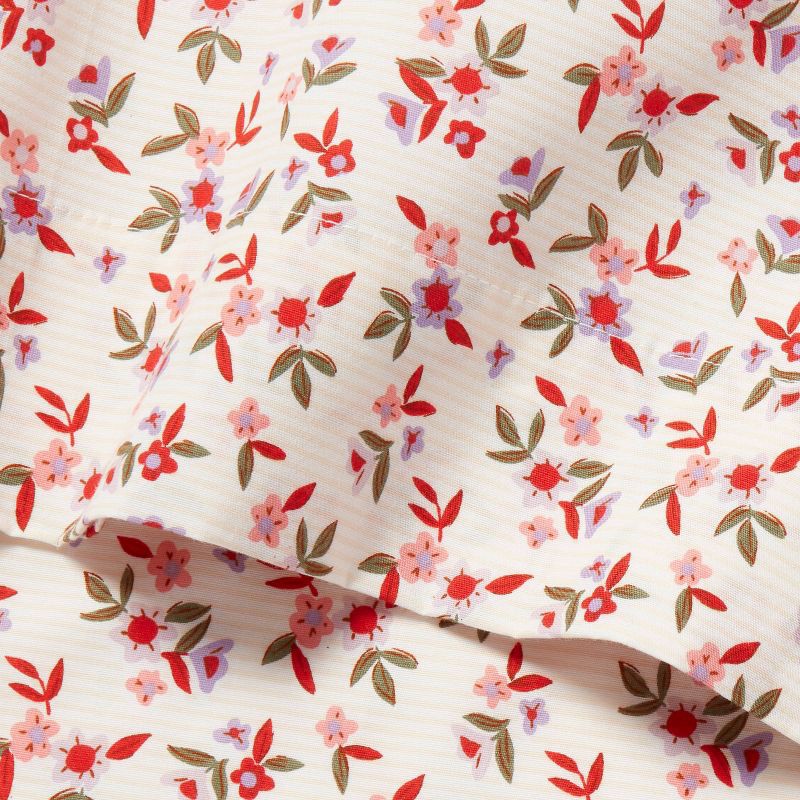 slide 3 of 4, Full Ditzy Flower Kids' Cotton Sheet Set - Pillowfort™, 1 ct