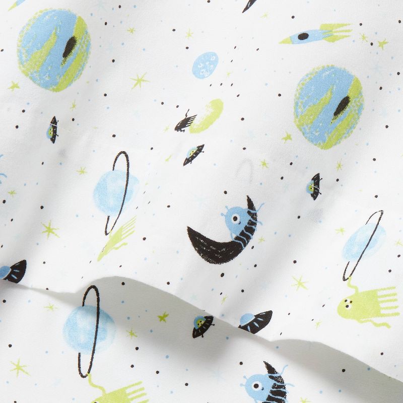slide 3 of 4, Twin Space Kids' Cotton Sheet Set - Pillowfort™, 1 ct