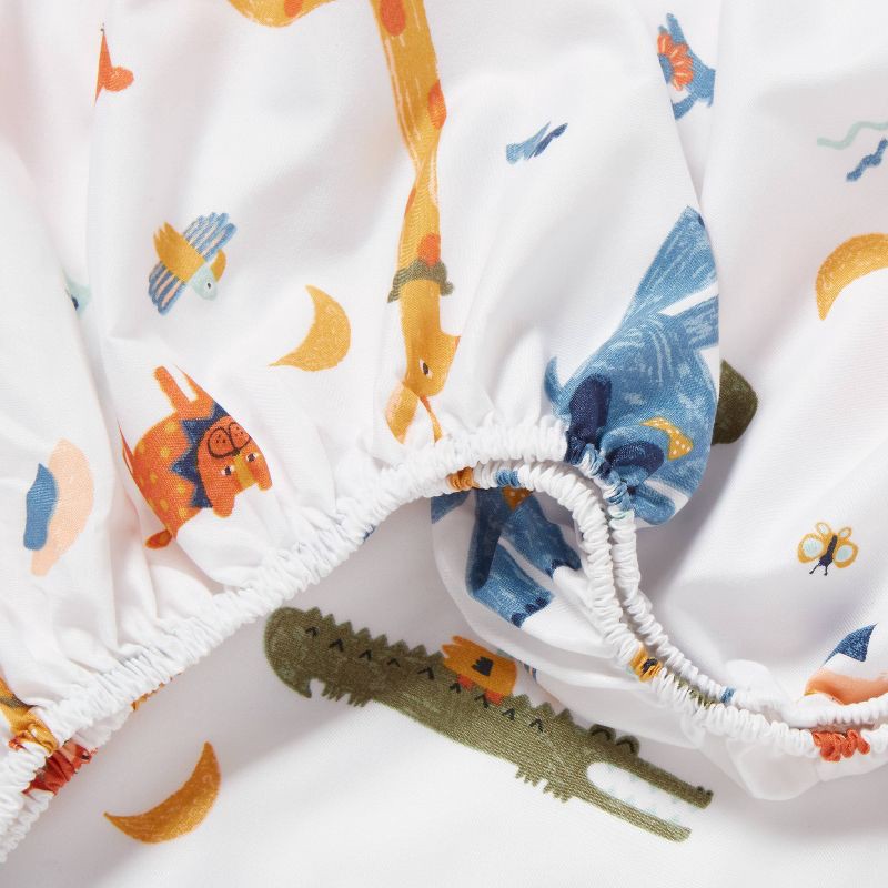 slide 4 of 4, Full Zoo Animals Kids' Sheet Set - Pillowfort™, 1 ct