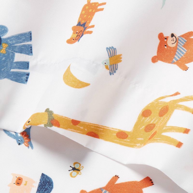 slide 3 of 4, Twin Zoo Animals Kids' Sheet Set - Pillowfort™, 1 ct