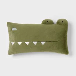 Alligator Kids' Decorative Bed Pillow - Pillowfort™