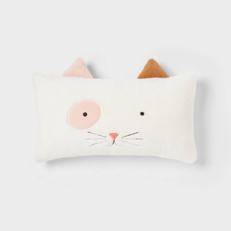 slide 1 of 4, Cat Kids' Decorative Bed Pillow - Pillowfort™, 1 ct