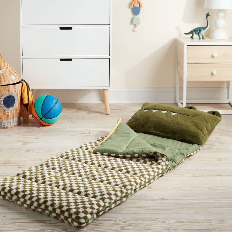 slide 2 of 5, Alligator Kids' Sleeping Bag - Pillowfort™, 1 ct