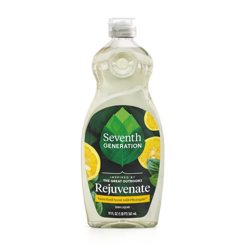 slide 2 of 10, Seventh Generation Rejuvenating Yuzu Basil Liquid Dish Soap - 19 fl oz, 19 fl oz
