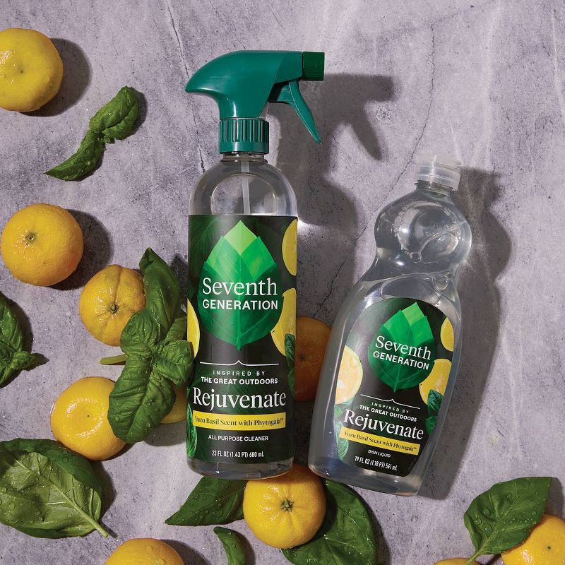 slide 8 of 10, Seventh Generation Rejuvenating Yuzu Basil Liquid Dish Soap - 19 fl oz, 19 fl oz