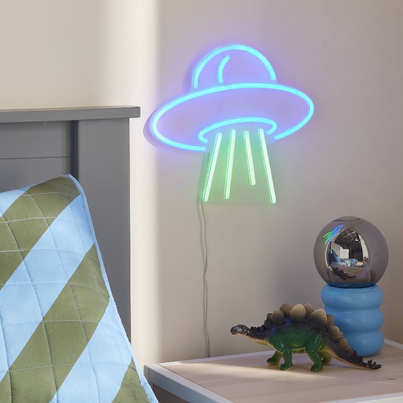 slide 2 of 4, UFO Kids' Neon Light - Pillowfort™, 1 ct