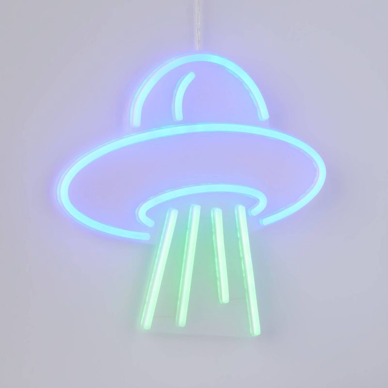 slide 3 of 4, UFO Kids' Neon Light - Pillowfort™, 1 ct