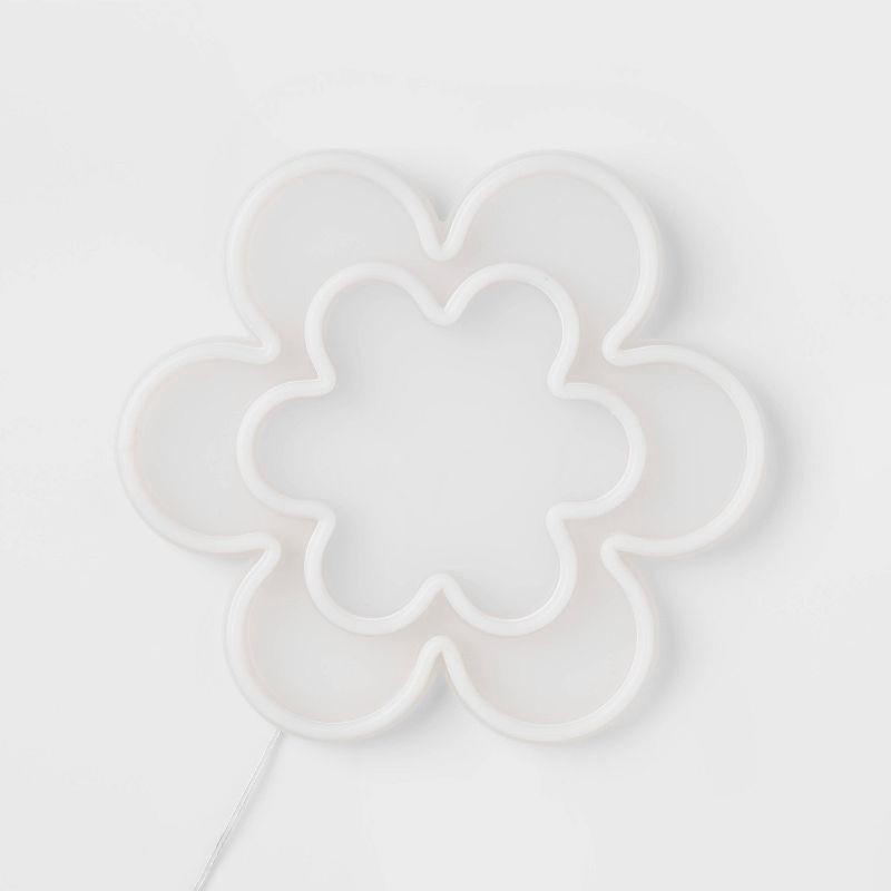 slide 1 of 4, Flower Kids' Neon Light - Pillowfort™, 1 ct