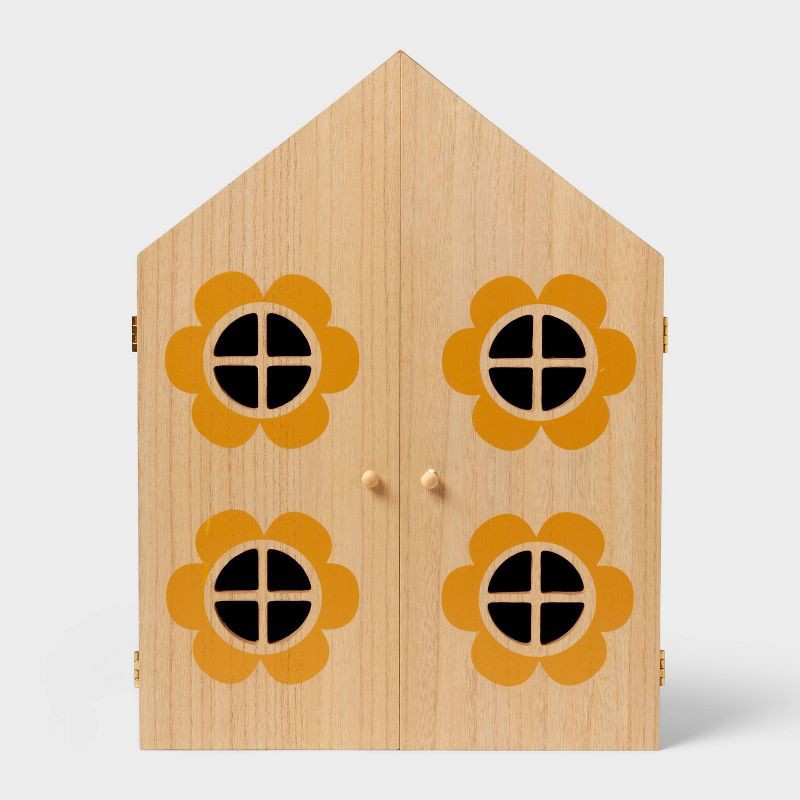 slide 3 of 4, House with Doors Kids' Wall Shelf - Pillowfort™, 1 ct