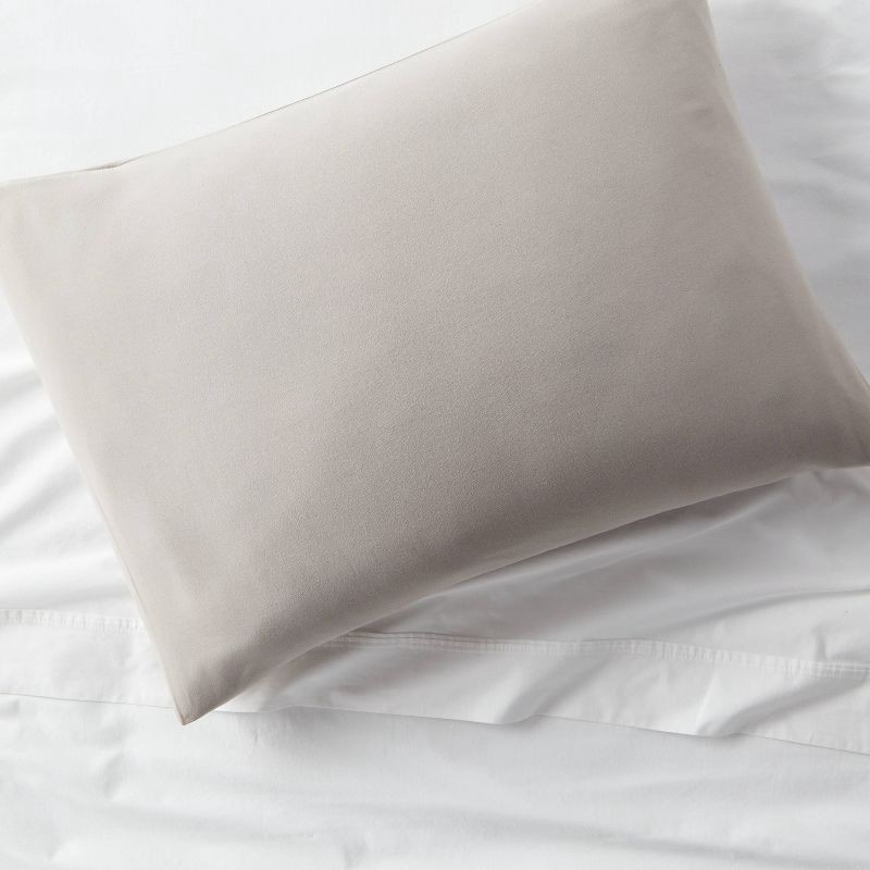 slide 2 of 3, Standard Kids' Cotton Pillowcase Gray - Pillowfort™, 1 ct