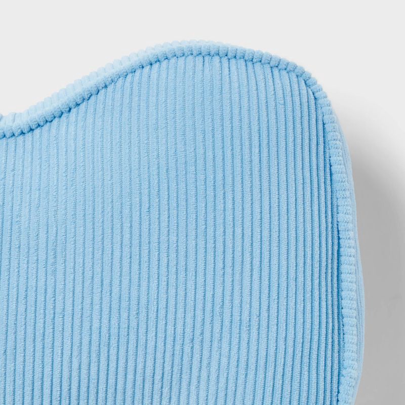 slide 4 of 4, Blue Wave Corduroy Kids' Decorative Pillow - Pillowfort™, 1 ct