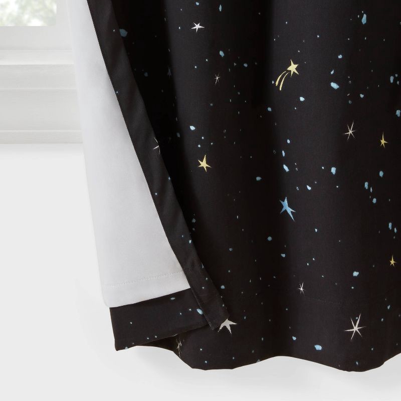 slide 4 of 5, 42"W x 84"L Space Kid's Blackout Window Curtain Panel - Pillowfort™, 1 ct