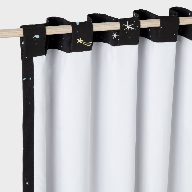 slide 5 of 5, 42"W x 84"L Space Kid's Blackout Window Curtain Panel - Pillowfort™, 1 ct