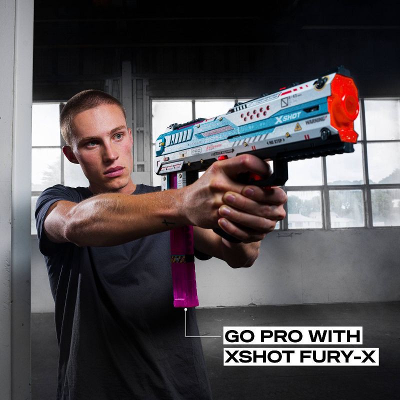 slide 3 of 8, XSHOT Pro Fury-X Toy Dart Blaster by ZURU, 1 ct