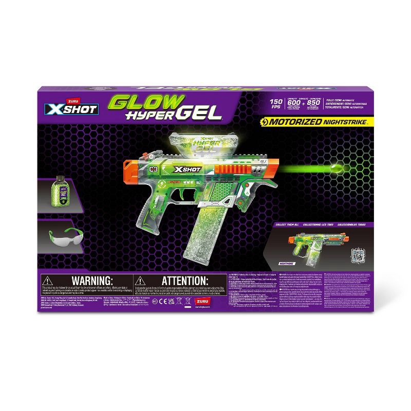 slide 9 of 9, XSHOT Hyper Gel Trace Fire Toy Dart Blaster by ZURU, 1 ct