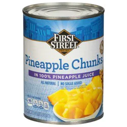 First Street Pineapple Chunks In Juice