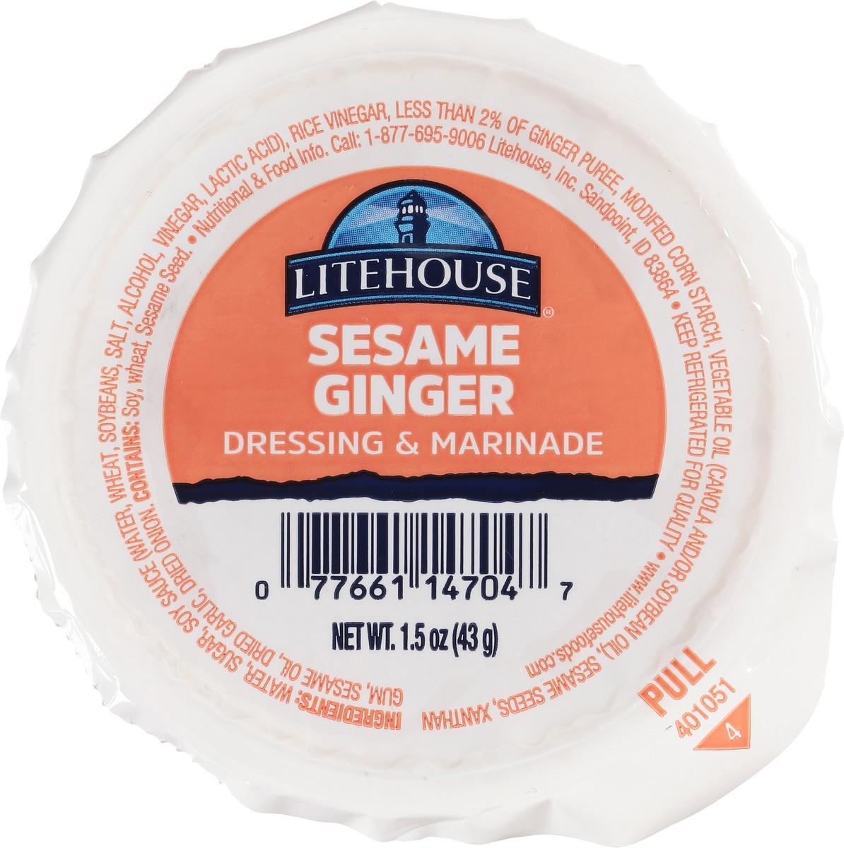 slide 2 of 8, Litehouse Sesame & Ginger Dressing & Marinade 1.5 oz, 1.5 oz