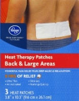 slide 1 of 1, Kroger Heat Therapy Patches 3.8 x 10.3 Inch, 3 ct