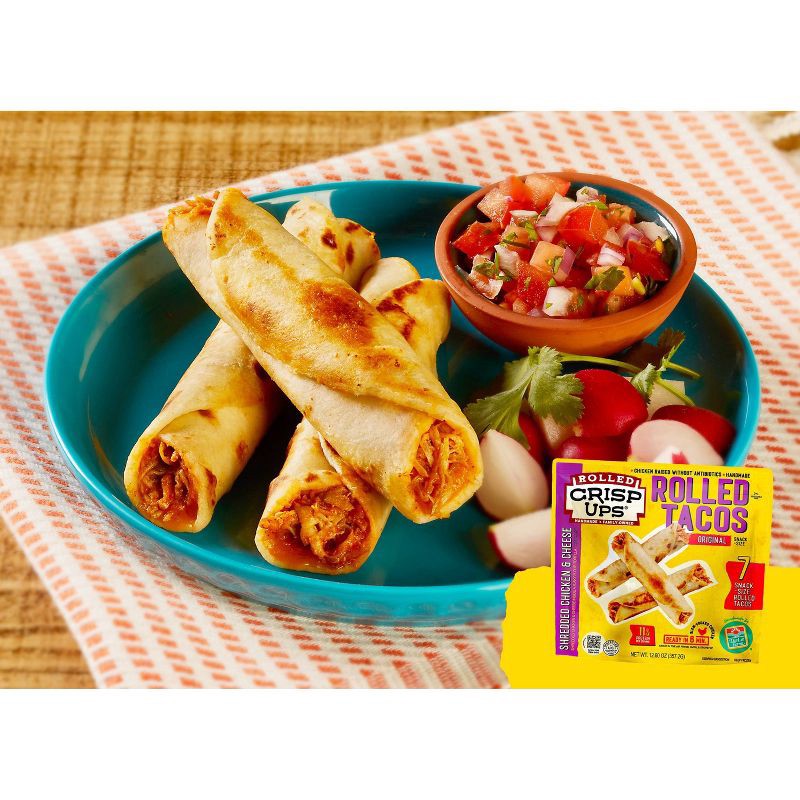 slide 3 of 3, Don Lee Farms Frozen Snack Size Rolled Chicken Tacos -12.8oz, 12.8 oz