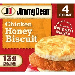 Jimmy Dean Frozen Crispy Chicken Honey Biscuit - 4ct/16oz