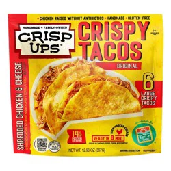 Don Lee Farms Frozen Gluten Free CrispUps Chicken/Cheese Crispy Tacos - 12.96oz
