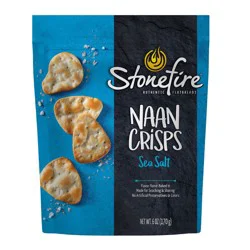Stonefire Sea Salt Naan Crisps - 6oz
