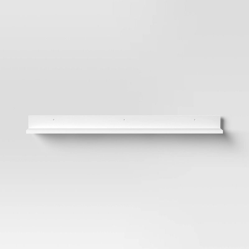 slide 3 of 3, 30" Wall Shelf Picture Ledge White - Room Essentials™, 1 ct