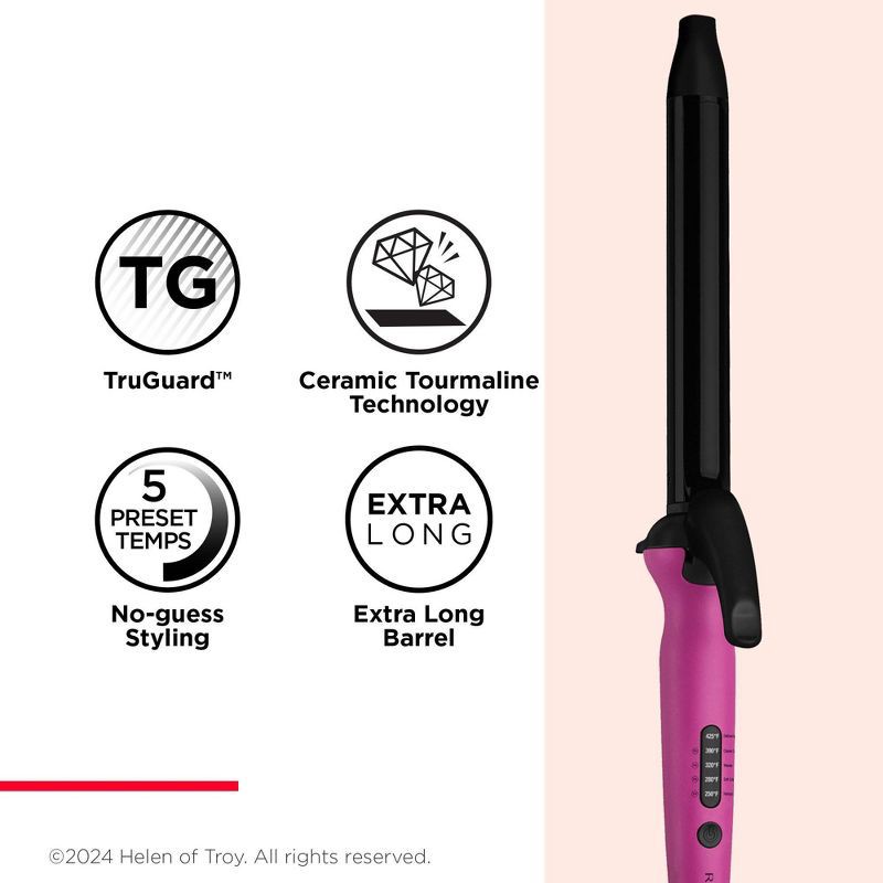 slide 7 of 8, Revlon Easy Heat Precision Hair Curling Iron - 1", 1 ct