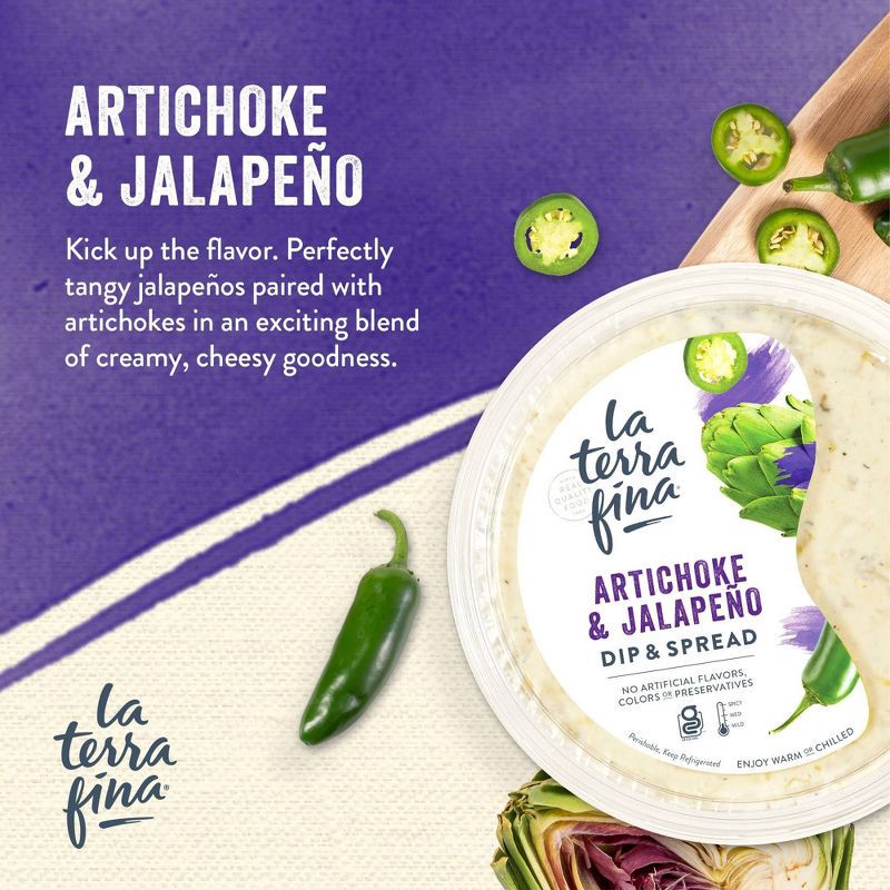 slide 2 of 6, La Terra Fina Artichoke Jalapeno Dip - 10oz, 10 oz
